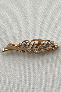 Брошь ЮФ Династия - Золото 375, Фианит (арт. 000298-5102)