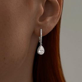 Серьги SOKOLOV - Серебро 925, Фианит (арт. 94025879)