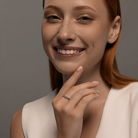 Кольцо SOKOLOV - Серебро 925, Топаз, Фианит (арт. 92014520)