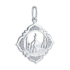 Подвеска SOKOLOV - Серебро 925, Фианит (арт. 94031245)