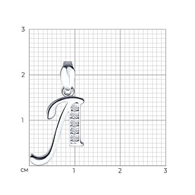 Подвеска SOKOLOV - Серебро 925, Фианит (арт. 94030455)