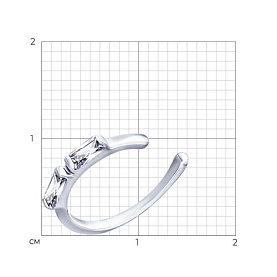 Серьга SOKOLOV - Серебро 925, Фианит (арт. 94170061)