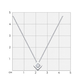 Колье SOKOLOV - Серебро 925, Фианит (арт. 94070056)