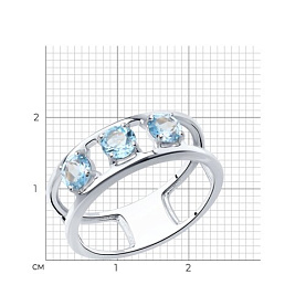 Кольцо SOKOLOV - Серебро 925, Топаз (арт. 92012126)