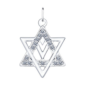 Подвеска SOKOLOV - Серебро 925, Фианит (арт. 94031731)