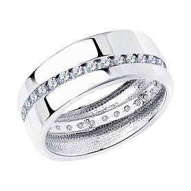 Кольцо SOKOLOV - Серебро 925, Фианит (арт. 94110027)