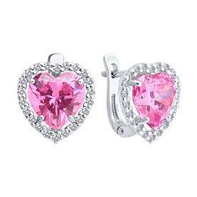 Серьги SOKOLOV - Серебро 925, Фианит (арт. 94027063)