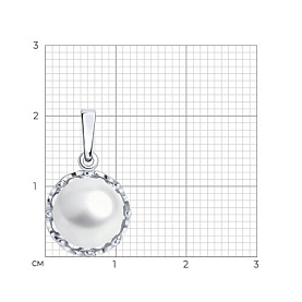 Подвеска Diamant - Серебро 925, Жемчуг культивированный (арт. 94-330-01949-1)