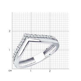 Кольцо Diamant - Серебро 925, Фианит (арт. 94-110-01595-2)