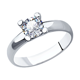 Кольцо SOKOLOV - Серебро 925, Фианит (арт. 94013555)