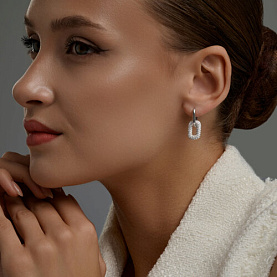 Серьги SOKOLOV - Серебро 925, Фианит (арт. 94027525)