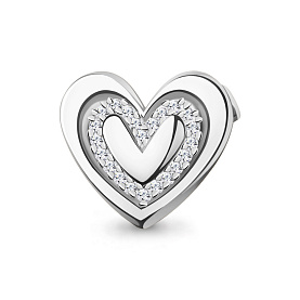 Брошь Аквамарин - Серебро 925, Фианит (арт. 72840А.5)