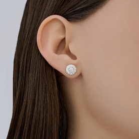 Серьги SOKOLOV - Серебро 925, Фианит (арт. 94027196)
