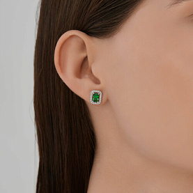 Серьги SOKOLOV - Серебро 925, Фианит (арт. 94027037)