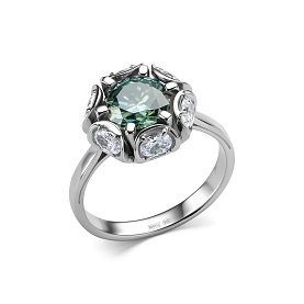 Кольцо Дар - Серебро 925, Синтетический муассанит, Фианит (арт. К-5112рс16139200)