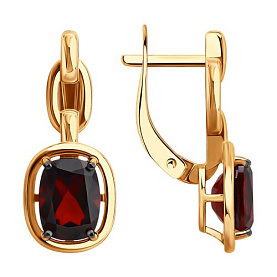 Серьги SOKOLOV - Серебро 925, Гранат (арт. 92025381)