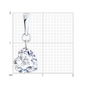 Подвеска Diamant - Серебро 925, Фианит (арт. 94-130-00265-1)