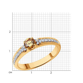 Кольцо Diamant - Серебро 925, Фианит (арт. 93-110-01604-2)