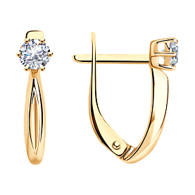 Серьги Diamant - Серебро 925, Фианит (арт. 93-120-01376-1)