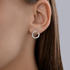 Серьги SOKOLOV - Серебро 925, Фианит (арт. 94027198)