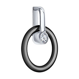 Подвеска Diamant - Серебро 925, Керамика, Фианит (арт. 94-130-01280-1)