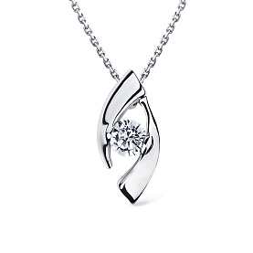 Подвеска Platinum Lab. - Платина 950, Бриллиант (арт. ПП-006-01)