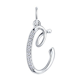 Подвеска SOKOLOV - Серебро 925, Фианит (арт. 94031376)