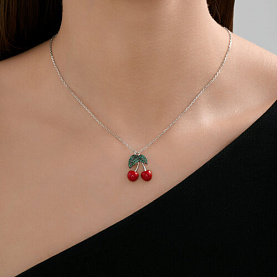 Колье SOKOLOV - Серебро 925, Фианит, Эмаль (арт. 94071203)