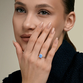 Кольцо SOKOLOV - Серебро 925, Кварц, Стекло (арт. 94014985)