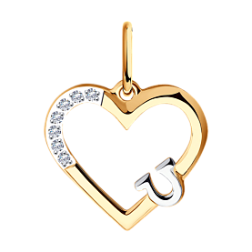 Подвеска SOKOLOV - Золото 375, Фианит (арт. 036181-4)