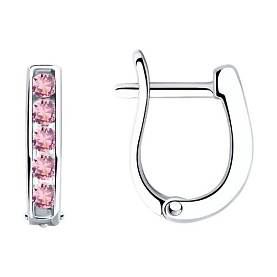 Серьги SOKOLOV - Серебро 925, Фианит (арт. 94026403)