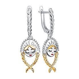 Серьги Talant - Серебро 925, Эмаль (арт. 14-7O-0000-17347)