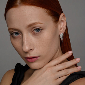 Серьги SOKOLOV - Серебро 925, Фианит (арт. 94025014)