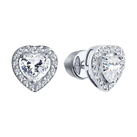 Серьги SOKOLOV - Золото 585, Фианит (арт. 0200941-3)