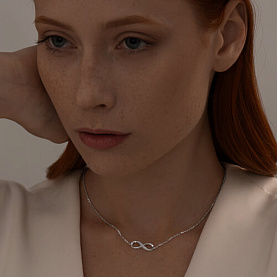 Колье SOKOLOV - Серебро 925, Фианит (арт. 94070660)