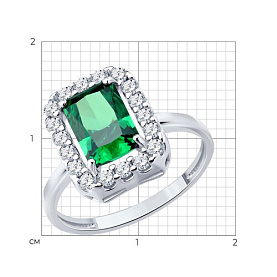 Кольцо SOKOLOV - Серебро 925, Фианит (арт. 94014734)