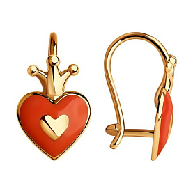 Серьги SOKOLOV - Золото 585, Эмаль (арт. 027348)