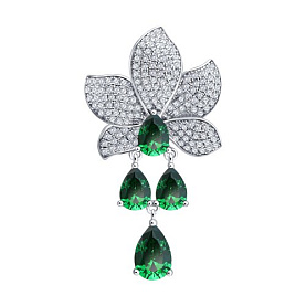 Подвеска SOKOLOV - Серебро 925, Фианит (арт. 94033401-91)