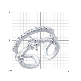 Кольцо SOKOLOV - Серебро 925, Фианит (арт. 94014448)