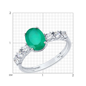 Кольцо SOKOLOV - Серебро 925, Агат (арт. 92014607)