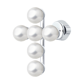 Серьга SOKOLOV - Серебро 925, Жемчуг имитация (арт. 94170163)