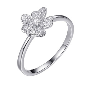 Кольцо FRESH - Серебро 925, Фианит (арт. CZ-R00644-X-W-X-X-W)