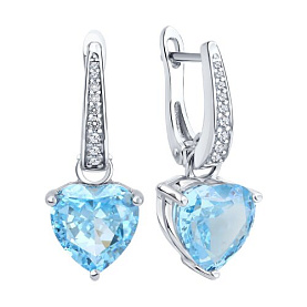 Серьги SOKOLOV - Серебро 925, Фианит (арт. 94027152-91)