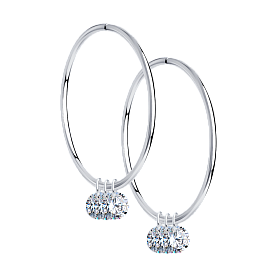 Серьги SOKOLOV - Серебро 925, Фианит (арт. 94024469)