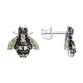 Серьги SOKOLOV - Серебро 925, Фианит (арт. 94026828)