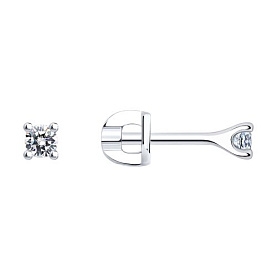 Серьги SOKOLOV - Серебро 925, Фианит (арт. 94025989)