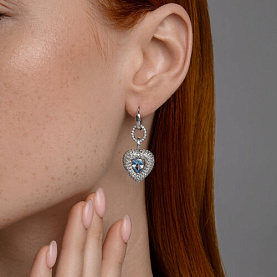 Серьги SOKOLOV - Серебро 925, Фианит (арт. 94026833)