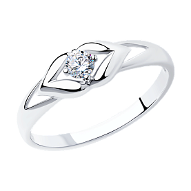 Кольцо SOKOLOV - Серебро 925, Фианит (арт. 94011585)