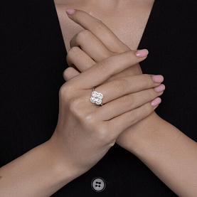 Кольцо SOKOLOV - Серебро 925, Фианит (арт. 94014133-91)