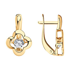 Серьги SOKOLOV - Серебро 925, Фианит (арт. 93020878)